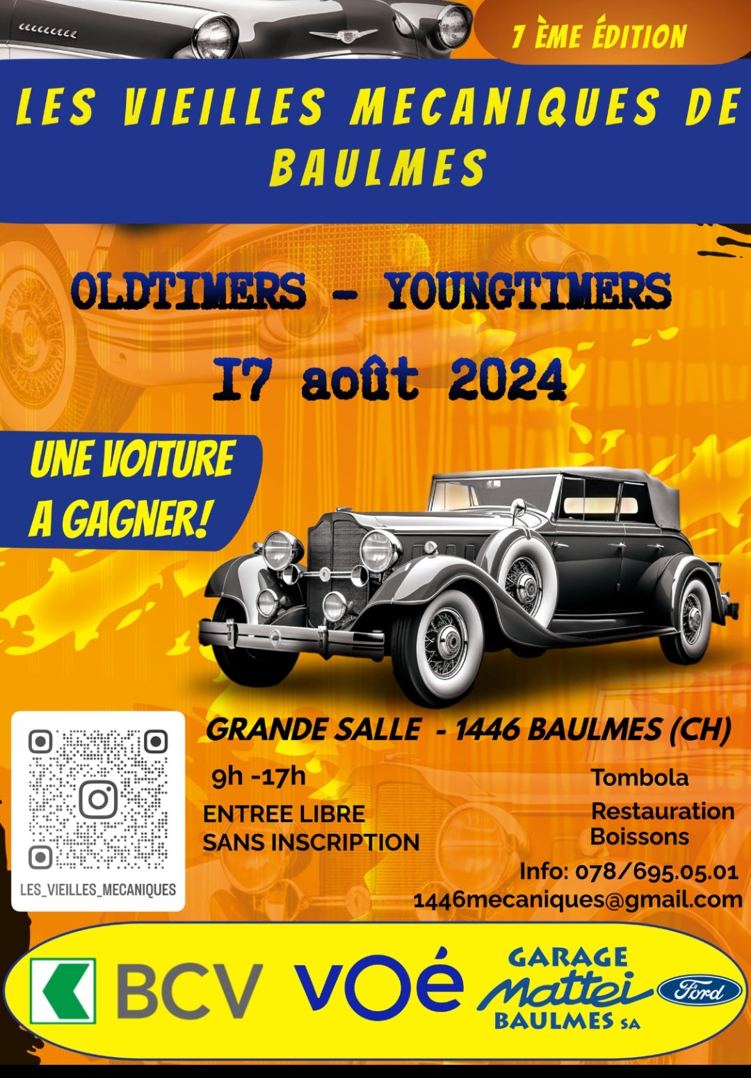 Rencontre oldtimers youngtimers ASSOCIATION DES VIEILLES MECANIQUES DE BAULMES