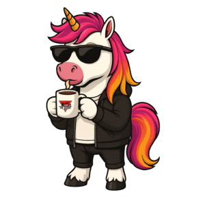 Autocollant Licorne Café 🦄☕